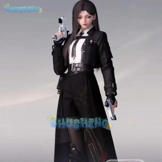 Love and Deepspace Heroines Cosplay Costume Breaking Night Shadow Combat Suit Uniform Halloween Party for Women Men Carnival