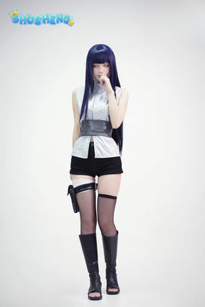 Anime Cosplay Series:Naruto Hinata Hyuga Cosplay Costume full set Shushengcos customized version