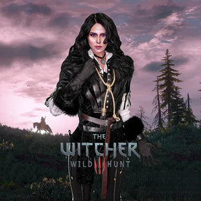 Game Witcher 3 Wild Hunt Cosplay Yennefer of Vengerberg Costume Halloween party fashion leather jacket vest gloves pants suit