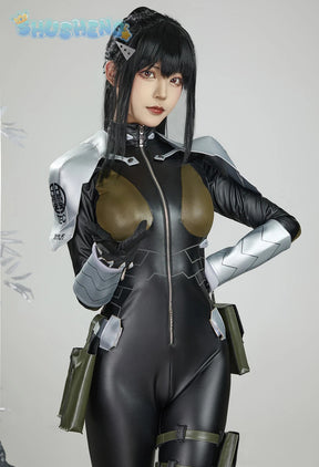 Mina Ashiro Kaiju Anime No.8 Cosplay Fantasia Costume Disguise for Adult Women Jumpsuit Outfits Halloween Carnival Party Clothes