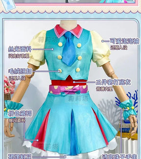 Minami Mirei Anime PriPara cosplay initial costume party Carnival sweet lolita dress accessories props full set woman uniform