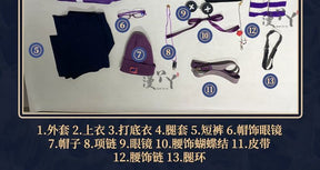 IdentityⅤTracy Reznik Mechanic BLK team Cosplay Costume Glasses Halloween Party Outfit Props Accessories for Boys Girls