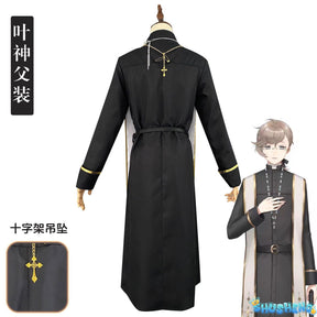 Anime VTuber Kanae nijisanji Uniform Any Size Cosplay Costume Priest Costume With Necklace