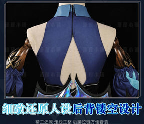 Honkai Star Rail Cerydra Cosplay Costume Wig Dress Cerydra Uniform Amphoreus Scepter Crown Props Halloween For Girls Carnival