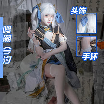 Wuthering Waves Jinhsi Women Cosplay Costume Uniform Halloween Carnival Party Christmas Play Role Clothes Clothing