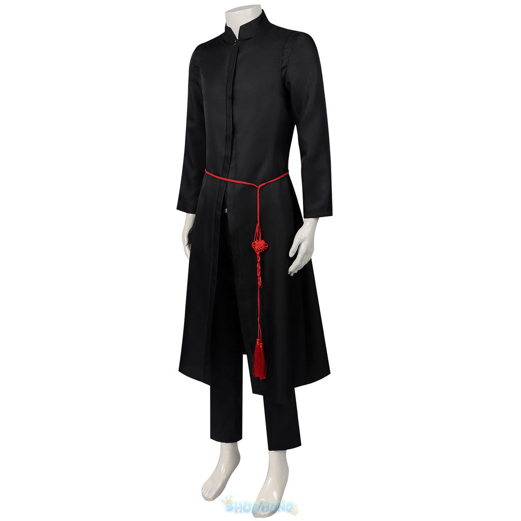 kpop cosplay Huntrix KPop Demon Hunters Sajaboys Cosplay Handsome Uniform Jinu Vampire Goth Punk Long Coat Korea Idol Halloween Suit