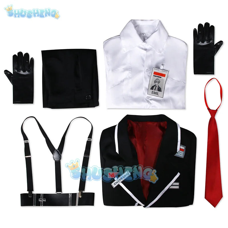 Game Limbus Company Sinclair Cosplay Costume SINCLA Uniforms Black Outfits Halloween Carnival Party Suit Unisex Anime Cosplay