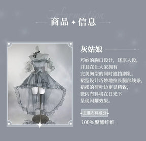 Goddess Of Victory: Nikke Cinderella Crystal Princess Cosplay Costume Cos Game Anime Party Uniform Hallowen Play Role Clothes