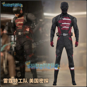 Movie Thunderbolts John Walker‌ Cosplay Costume Agent‌ Uniform Halloween Carnival Party Christmas Play Role Clothes Clothing