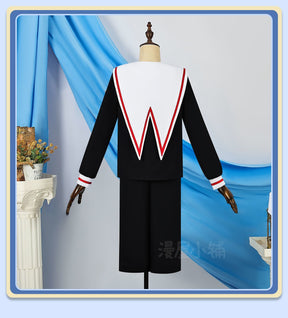 Anime Cardcaptor Sakura Cosplay Costume Kinomoto Sakura Li Syaoran School Uniform Outfit Halloween High Quality Anime Costumes