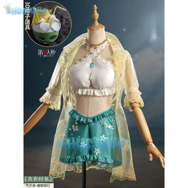 Game Identity V Enchantress Patricia Dorval Cosplay Costume Women Cute Dress Suit Halloween Uniforms Anime Clothing Custom Made