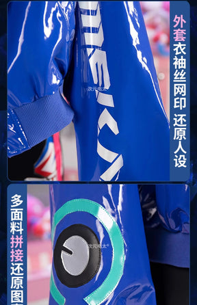 OW D.Va Overwatch Cosplay Tokyo Official Valley Costume Leather jacket strapless pants wig prop set Halloween fashion uniform