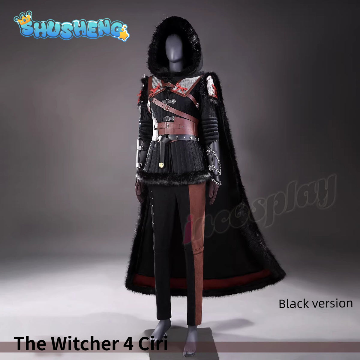 Witcher 4 Ciri Witcher Cosplay Costume Full Set Uniform Props Accessories Women Halloween Carnival Party ShushengCOS
