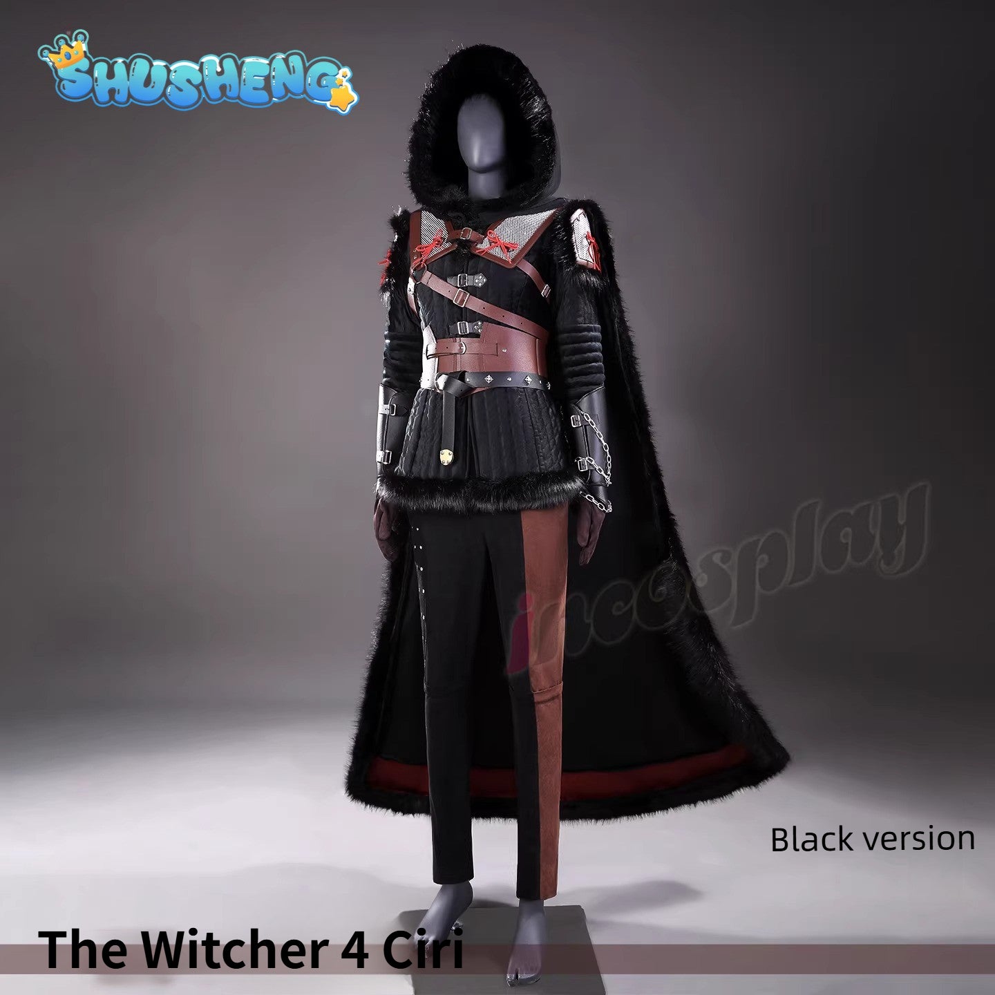 Witcher 4 Ciri Witcher Cosplay Costume Full Set Uniform Props Accessories Women Halloween Carnival Party ShushengCOS