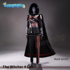 Witcher 4 Ciri Witcher Cosplay Costume Full Set Uniform Props Accessories Women Halloween Carnival Party ShushengCOS