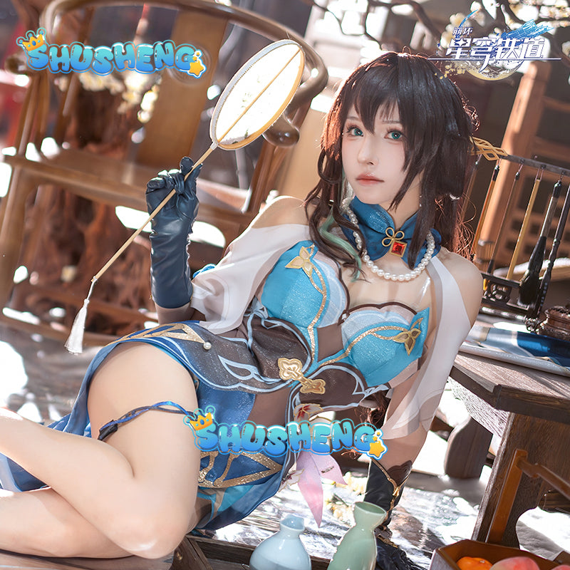 Ruan Mei Cosplay Game Honkai Star Rail Costume Ruan Mei Party Cos Dress Wig Suit Cosplay Costumes for Halloween Carnival Part