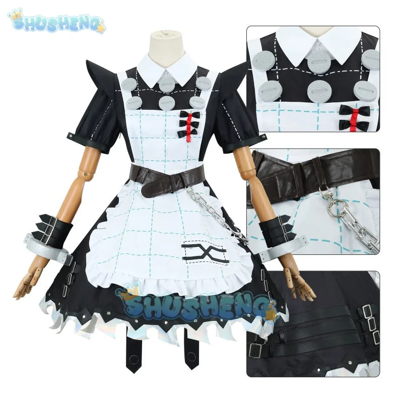 Zenless Zone Zero Cos Corin Wickes Cosplay Saw Maid Costume Cute Game Anime Lolita