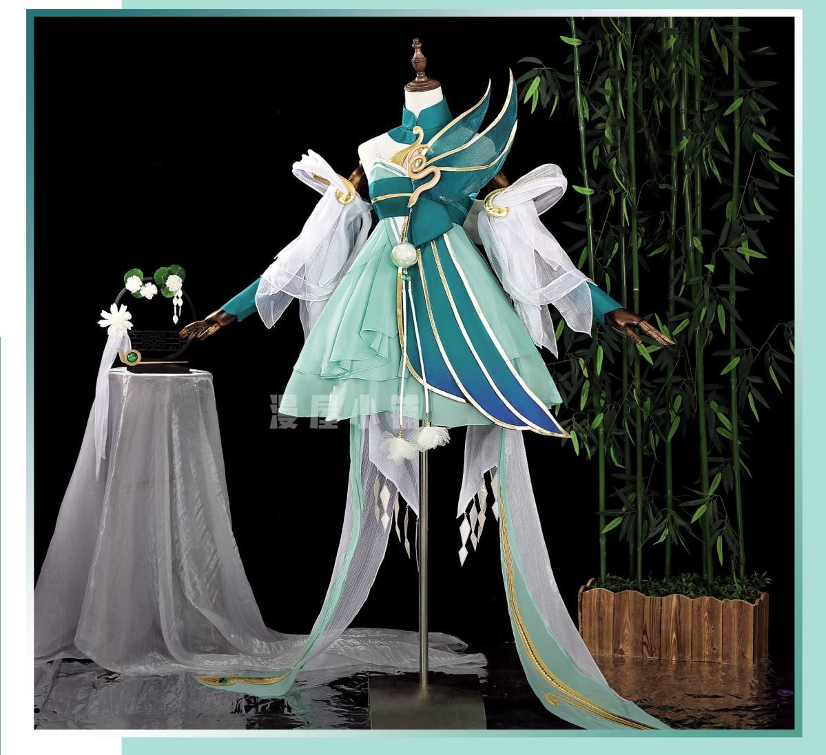 Honor of Kings Xiao Qiao Cosplay Costume Green Snake Skin Uniform Suit Dress Halloween Party Outfit Role Play for Adult Girls
