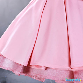 Anime Shugo Chara Cosplay Hinamori Amu Costume Amulet Heart Pink Girls Dress Sexy Cos Wigs Jirai Kei For Halloween Customized