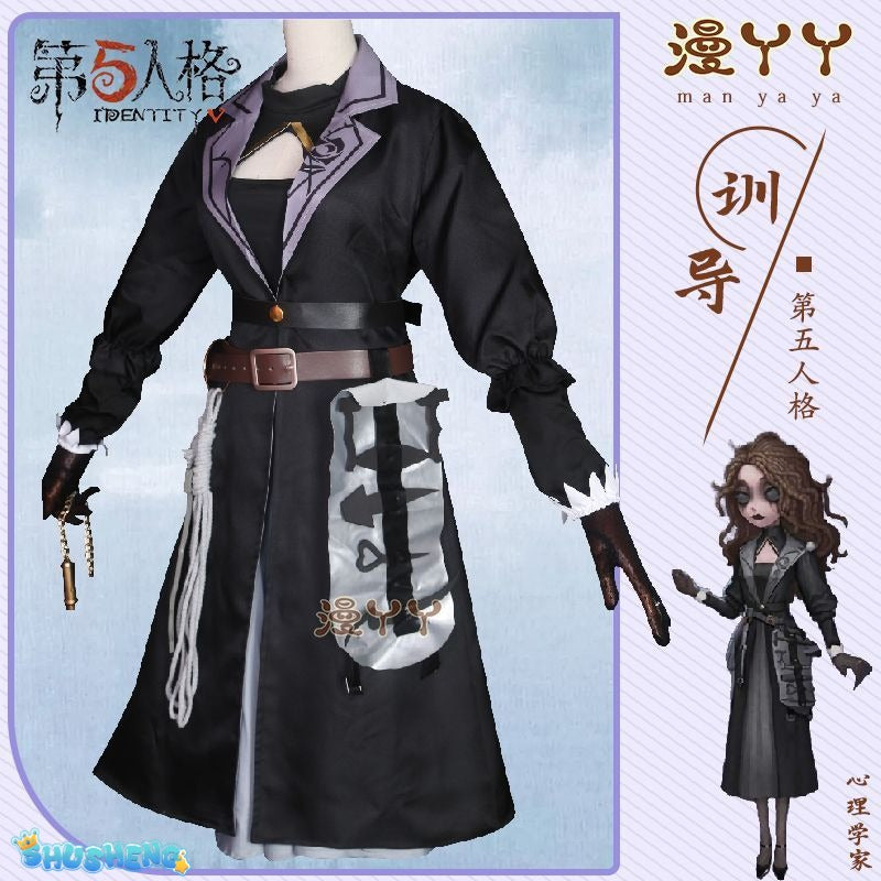 Game Identity ⅤAda Mesmer Psychologist Cosplay Costume Psychologist  Black  Woman Sexy  Suit