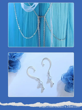 Game Path to Nowhere Hamel Cosplay Costume Sexy dress accessories leg rings props wig set Halloween women's Hamel New uniform