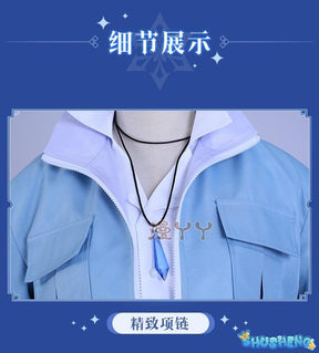 Eiden Cosplay Nu: Carnival Cosplay Costume with Necklace Custom Size Game Nu: Carnival Eiden Cosplay Nu Carnival Halloween