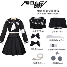 Amemiya Darumi Sizuhara Hiruko Sumino Takumi Omokage Yugamu The Hundred Line -Last Defense Academy cosplay Halloween costume set