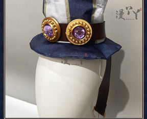 Identity Ⅴ Anne Lester Toy Merchant Cosplay Costume Hat waist bag glasses tie Halloween Gothic casual uniform Woman Man New set