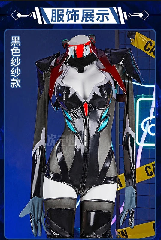 Ayanami Rei cosplay anime Eva costume sexy black leather jumpsuit accessory set Halloween Christmas Ayanami Rei woman uniform