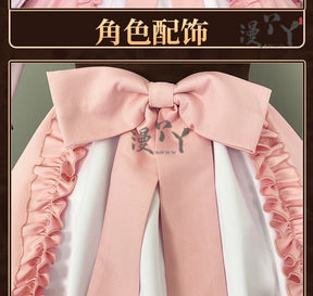 Honkai Impact 3 Cosplay Elysia Blossoming Spring Dress Lolita Cosplay Costume With Bow Game Halloween Costume