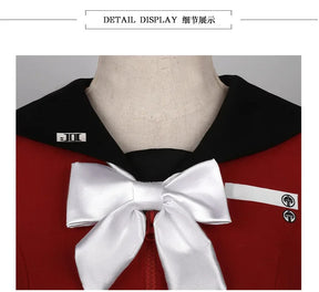 Tsukumo Kako The Hundred Line -Last Defense Academy- Cosplay costume Women Sweet JK Uniform Shirt Skirt Socks Tie Full Set