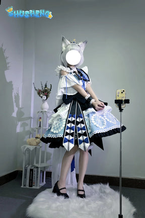 Game Cosplay Series:  Arknights-Rosmontis （An Airy Dream） Cosplay Sweet Costume Shushengcos