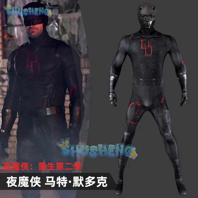 Daredevil: Born Again Season 2 Daredevil Matt Murdock Cosplay Costume Uniform Halloween Carnival Party Christmas Play Role