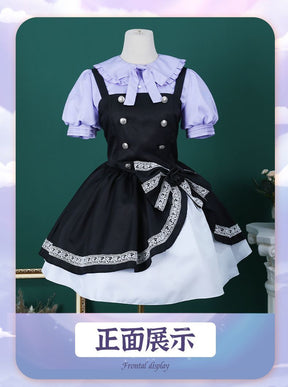 Rikka Takanashi Cosplay Costume Summer Gothic Dress Wig Halloween sweet girl New uniform Hero Cos