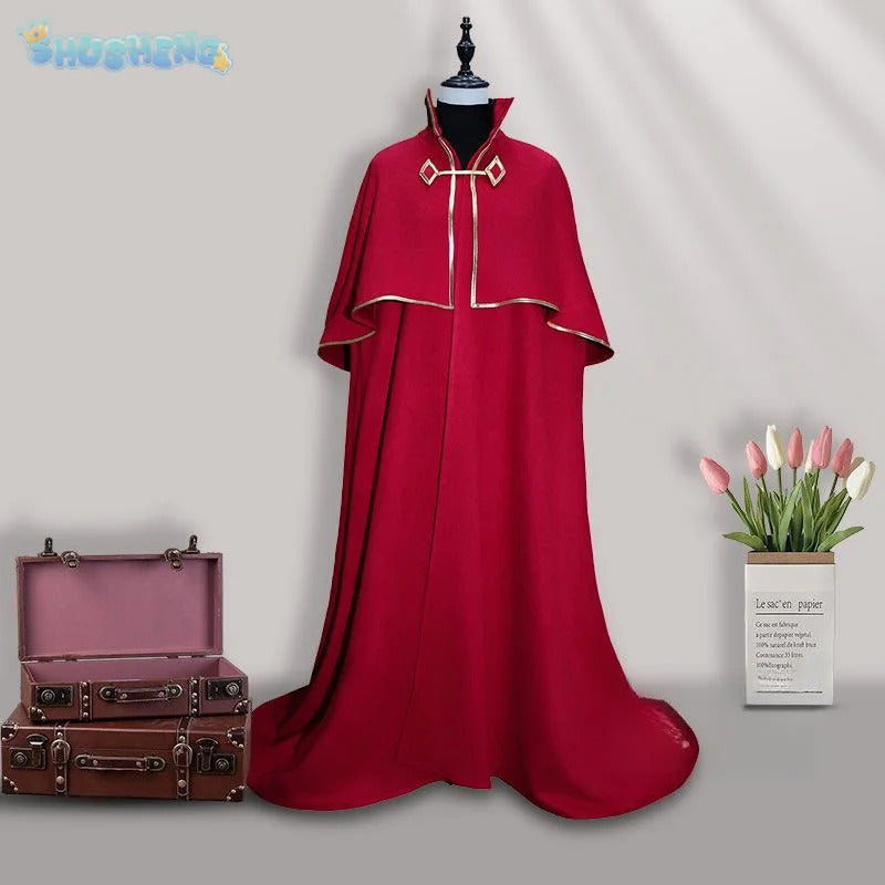 Identity Ⅴ Ithaqua  Night watchman Cosplay Primitive skin Costume Halloween Party Gothic Uniform Cloak Props Wig Woman Man Set