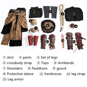 Costume Black Myth: Wukong Wukong Men Cosplay Costume Cos Game Anime Party Uniform Hallowen Play Role Clothes Clothing