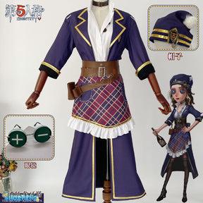 Identity V Cos Demi Bourbon Mixologist Cosplay Costume Survivor Woman Halloween Party Set Comic-Con Disguise Tower of Lvory