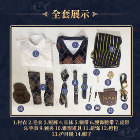 Game Identity V Mechanic Tracy Reznik Cosplay Costume Party Suit Shirt Vest Pants Halloween Uniform Anime Clothes