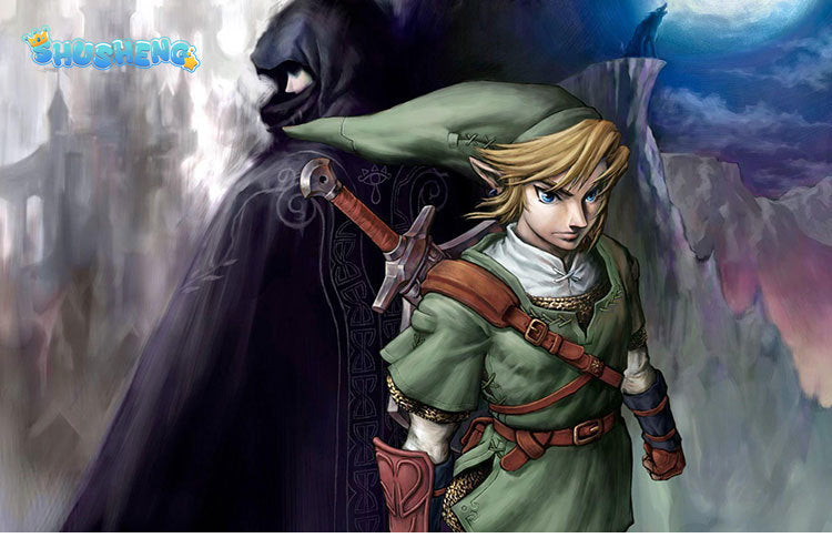 Game Twilight Princess Cosplay Costume Link Role-playing Battle Uniform Halloween Party Full Props With Hat Boots