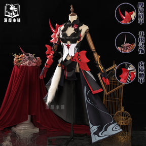 New Anime Honkai Impact 3 Raiden Mei Cosplay Horns Halloween Devil Horns Barrettes Cosplay Hair Clip Headdress Costume Masquerade