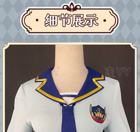 Aikatsu Stars! Costume Nijino Yume Cosplay Dresses School Idol Yume Wigs Headwear Halloween Carnival Schoolgirl Uniform Dress