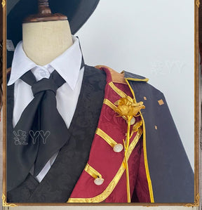 Identity V Norton Campbell Prospector Cosplay Costume Coat shirt shawl vest tie hat props Halloween gorgeous knight uniform set