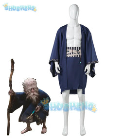 Black Myth Wukong God of earth Game Cosplay Costume Mask Face Cover Robe Cloak Uniform Robe Props Halloween Suit