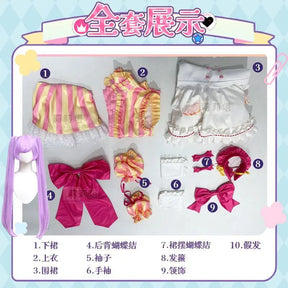 Anime Manaka Laala Pripara Cosplay Costume New Sweet Lolita Dress Wig Accessories Props Uniform Men and Women Cute Maid Set