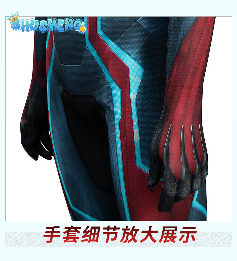 PS4 Velocity Spiderman Costume Cosplay Spandx 3D Printed PS4 Superhero Halloween Costume Zentai Outfits Spiderman Bodysuit Adult