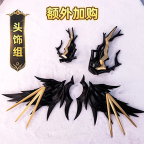 Arknights Aefanyl Logos Cosplay Costume Uniform Earrings Radiant Serenity Ambience Synesthesia Halloween Party for Women Men