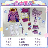 Kiriya Aoi shibuki ran Cosplay Anime Aikatsu！Costume Sweet Cute Lolita Dress  Accessories prop Halloween Party Women's Uniform