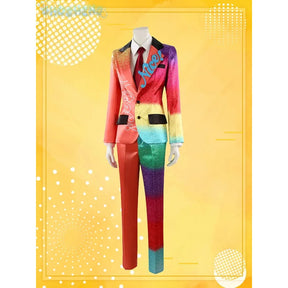 Anime Ensemble Stars Nice Arneb Thunder Cosplay Costume Colorful personalized suit shirt tie pants set Halloween party uniform