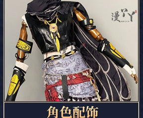 Game Identity V Antiquarian Qi Shiyi Cosplay Costume Crow Cosplay Black Uniforms Halloween Party Role Play Outfit Suit for Woman