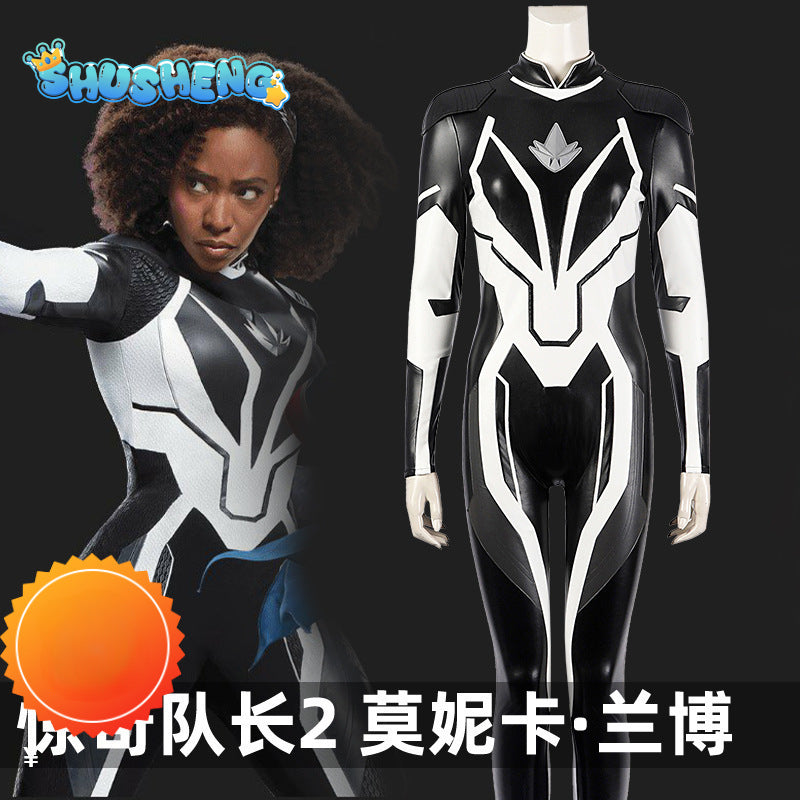 Monica Cos Rambeau Cosplay Costume Adult Women Fantasia Jumpsuit Disguise Outfits Halloween Carnival Party Suit